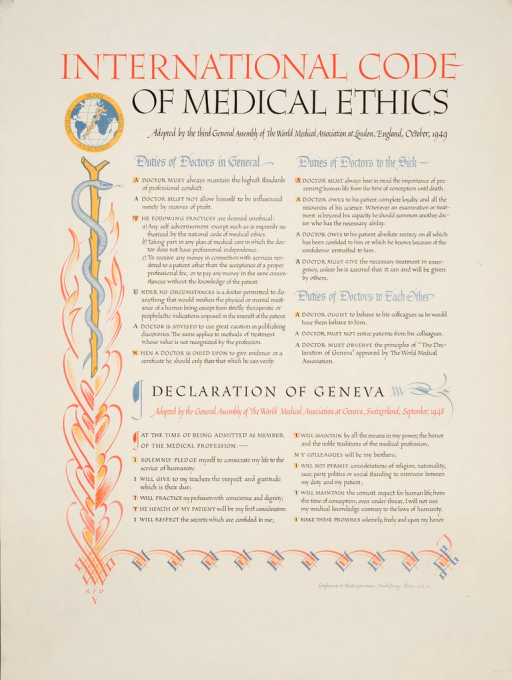 International Code of Medical Ethics Openi