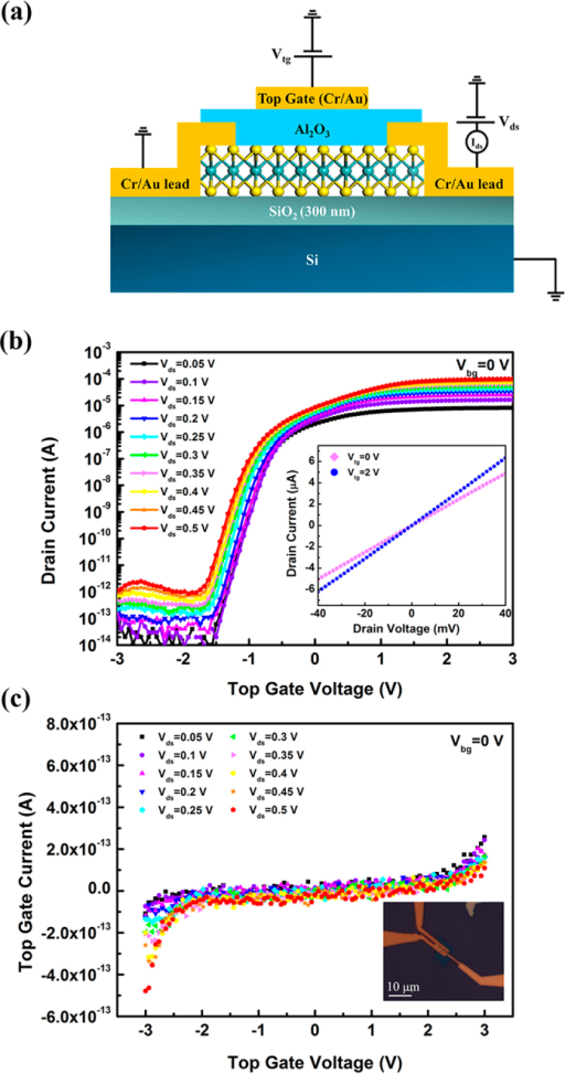 Top Gate Characteristics Of A Few-layer MoS2 Transistor | Open-i