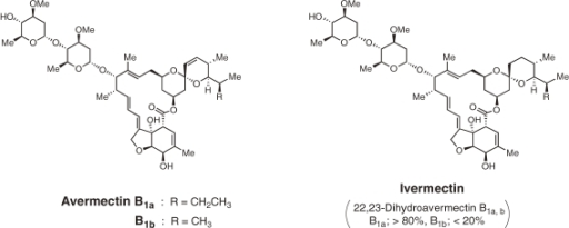 Molecular Diagrams Of Avermectin And The Di Hydro Deriv Open I