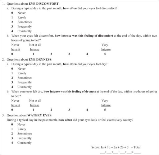 Printable DEQ 5 Questionnaire