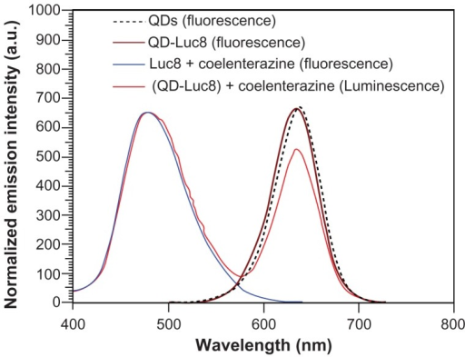 Fluorescence Emission Spectrum Of Qds And Bioluminescen Open I