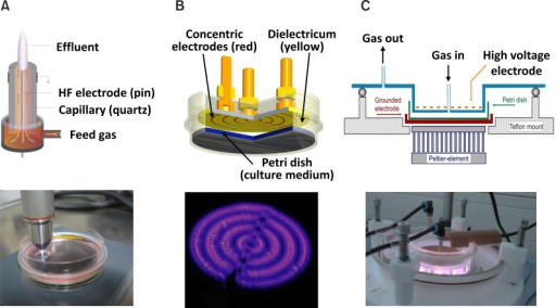 Scheme of plasma sources used and the burning plasmas. | Open-i