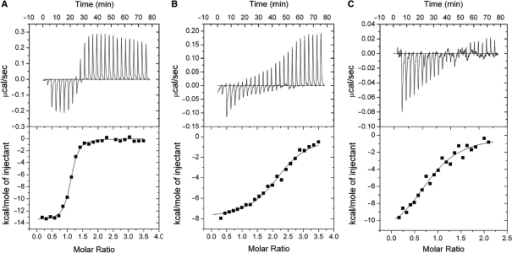 ITC of the interaction of LldR and DNA. Representative | Open-i