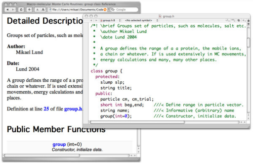 Source code manual. Code documentation through code com  