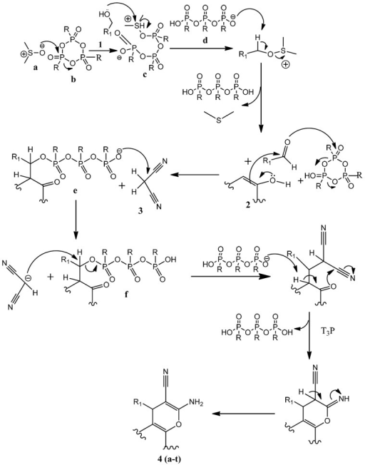 Plausible mechanism of the T3P-DMSO mediated synthesis | Open-i