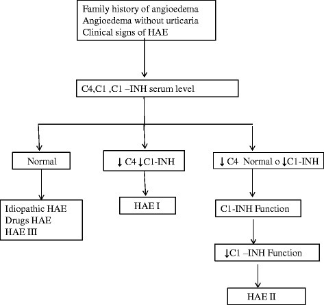 The diagnostic pathway of Hereditary Angioedema (HAE). | Open-i