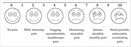 visual analog pain scale open i