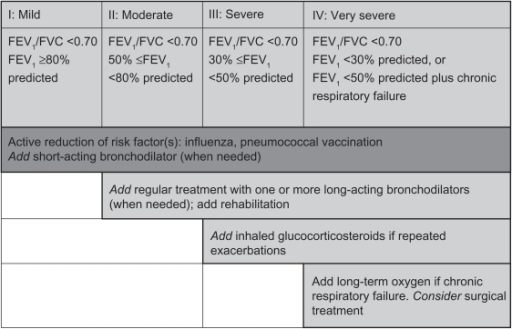 The stepwise approach to the management of chronic obst 