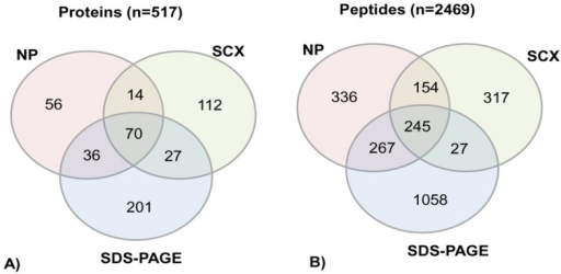 venn diagram showing consensus of unique proteins and p open i p np venn diagram