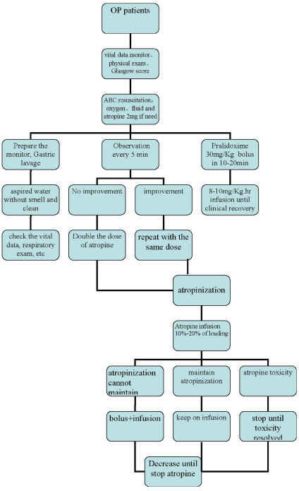 Treatment protocol for OP poisoned patients. | Open-i