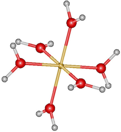 Image result for fe(h2o)6 2+ structure