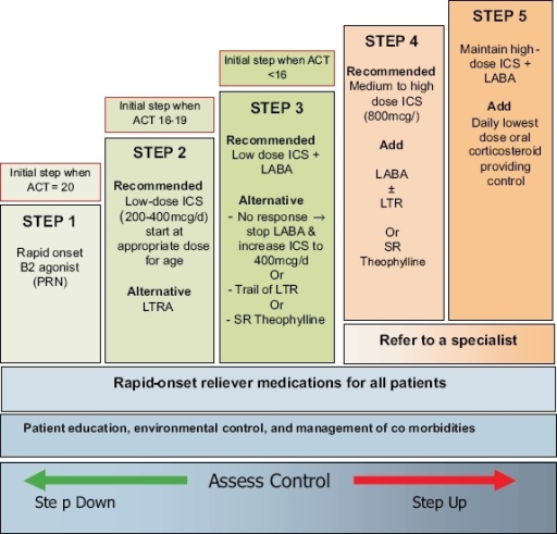 Stepwise approach for managing asthma in children betwe | Open-i