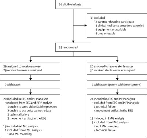 Trial profileEEG=electroencephalography. PIPP=premature | Open-i